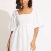 Shoreline Cover Up - White -Fashion Swimwear Store 54736 CU White 1