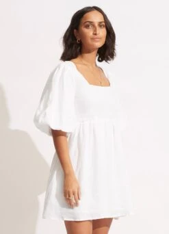 Shoreline Cover Up - White -Fashion Swimwear Store 54736 CU White 3