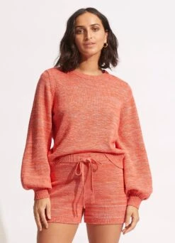 Maple Knit Short - Chintz Pink -Fashion Swimwear Store 54741 KN ChintzPin 2