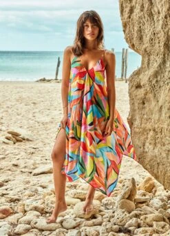 Tropfest Scarf Dress - Aquamarine