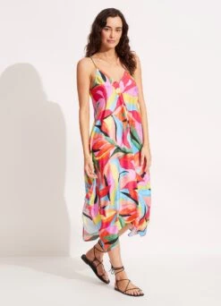 Tropfest Scarf Dress - Aquamarine -Fashion Swimwear Store 54743 DR Aquamarine 3