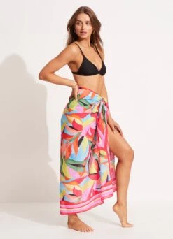 Tropfest Pareo - Aquamarine -Fashion Swimwear Store 54744 SG Aquamarine 3