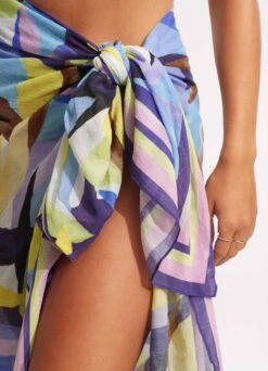 Tropfest Pareo - True Navy -Fashion Swimwear Store 54744 SG True 20Navy 5