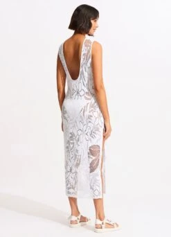 Islands Cover Up - White -Fashion Swimwear Store 54749 CU White 5