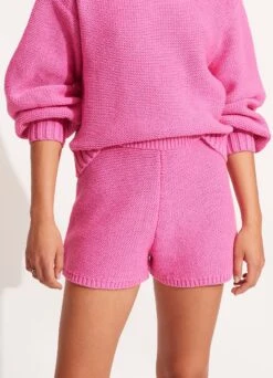 Husk Chunky Knit Short - Pink -Fashion Swimwear Store 54764 KN Pink 2