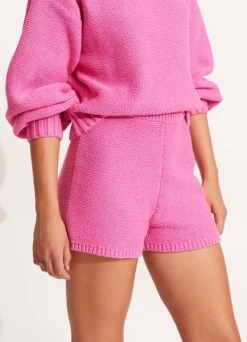 Husk Chunky Knit Short - Pink -Fashion Swimwear Store 54764 KN Pink 3