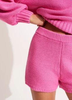 Husk Chunky Knit Short - Pink -Fashion Swimwear Store 54764 KN Pink 5