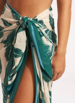 Fleur De Bloom Pareo - Evergreen -Fashion Swimwear Store 54783 SG Evergreen 5