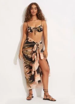 Castaway Pareo - Black -Fashion Swimwear Store 54792 SG Black 2