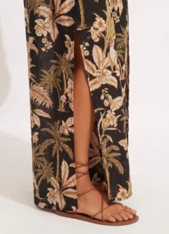 Castaway Shirring Pant - Black 13 Castaway Shirring Pant - Black -Fashion Swimwear Store 54796 PA Black 6