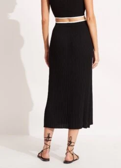 Coral Knit Skirt - Black -Fashion Swimwear Store 54814 KN Black 4