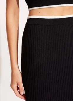 Coral Knit Skirt - Black -Fashion Swimwear Store 54814 KN Black 5