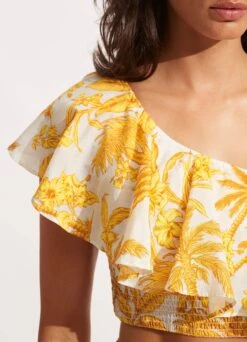 Castaway One Shoulder Top - Tuscan Sun -Fashion Swimwear Store 54834 TO Tuscan 20Sun 5