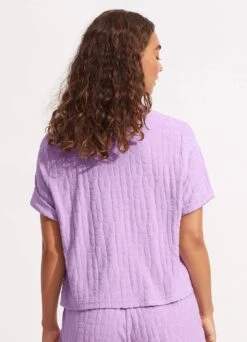 Capri Terry Tee - Wild Rose -Fashion Swimwear Store 54838 TO WildRose 4