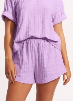 Capri Terry Short - Wild Rose -Fashion Swimwear Store 54839 SH WildRose 2