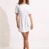 Capri Terry Dress - White -Fashion Swimwear Store 54840 DR White 1