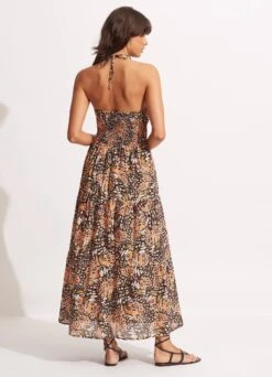 Take Flight Tiered Dress - Mandarin -Fashion Swimwear Store 54867 DR Mandarin 5