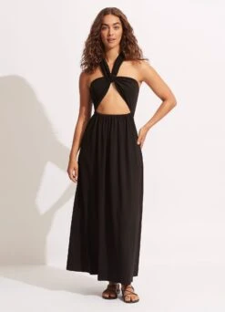 Multi Wear Maxi Dress - Black -Fashion Swimwear Store 54869 DR Black 8