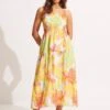 Palm Springs Midi Dress - Lime Light -Fashion Swimwear Store 54873 DR Limelight 3