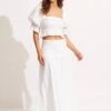Caspian Strapless Dress/Skirt - White -Fashion Swimwear Store 54880 DR White 3
