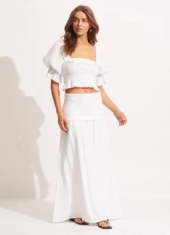 Caspian Strapless Dress/Skirt - White