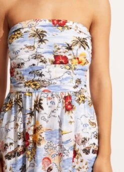 Coast To Coast Midi - Powder Blue -Fashion Swimwear Store 54888 DR PowderBlue 6