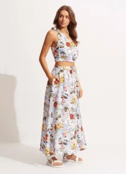 Coast To Coast Skirt - Powder Blue -Fashion Swimwear Store 54890 SK PowderBlue 5