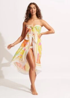 Palm Spring Pareo - Lime Light -Fashion Swimwear Store 54899 SG Limelight 8