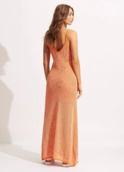 Sunray Knit Dress - Mandarin -Fashion Swimwear Store 54909 KN Mandarin 5