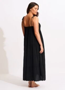 Gia Scallop Midi - Black -Fashion Swimwear Store 54917 DR Black 7