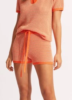 Sunray Knit Short - Mandarin -Fashion Swimwear Store 54930 KN Mandarin 4