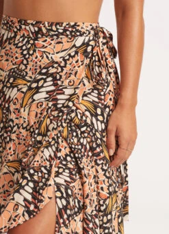 Take Flight Wrap Skirt - Mandarin -Fashion Swimwear Store 54931 SK Mandarin 7