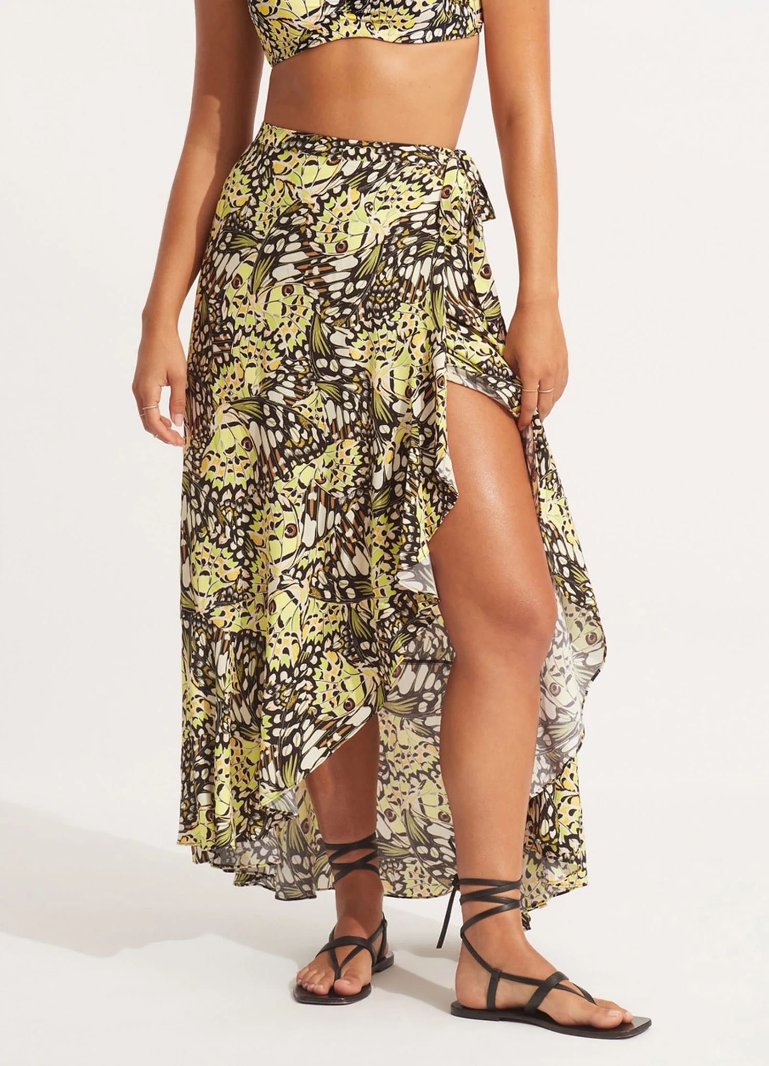 Take Flight Wrap Skirt - Wild Lime 4 Take Flight Wrap Skirt - Wild Lime - Image 2