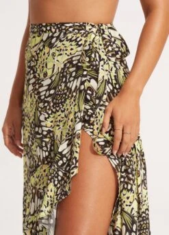 Take Flight Wrap Skirt - Wild Lime 11 Take Flight Wrap Skirt - Wild Lime -Fashion Swimwear Store 54931 SK Wild 20Lime 7