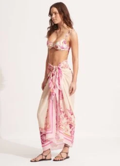 Silk Road Sarong - Parfait Pink -Fashion Swimwear Store 54933 SG ParfaitPnk 4