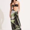 Palm Paradise Pareo - Black -Fashion Swimwear Store 54946 SG Black 3
