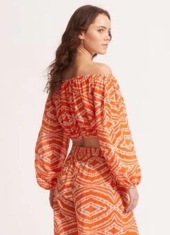 Zanzibar Crop Top - Mandarin -Fashion Swimwear Store 54953 TO Mandarin 6