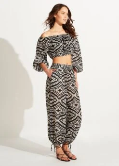 Zanzibar Harem Pant - Black -Fashion Swimwear Store 54954 PA Black 5