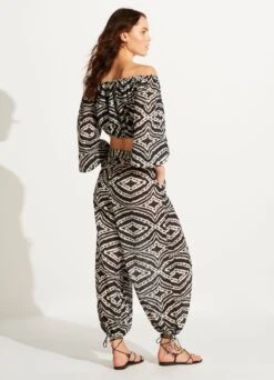 Zanzibar Harem Pant - Black -Fashion Swimwear Store 54954 PA Black 6