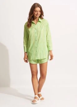 Mod Squad Cover Up - Lime Burst -Fashion Swimwear Store 54962 CU Lime 20Burst 4