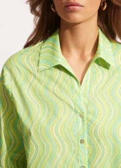 Mod Squad Cover Up - Lime Burst -Fashion Swimwear Store 54962 CU Lime 20Burst 7