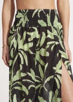 Palm Paradise Wrap Pant - Black -Fashion Swimwear Store 54992 PA Black 7