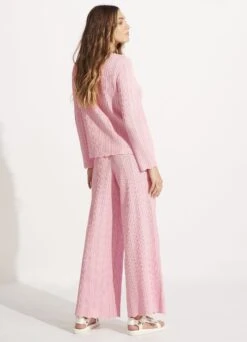 Crochet Knit Pant - Parfait Pink -Fashion Swimwear Store 55005 KN ParfaitPnk 6