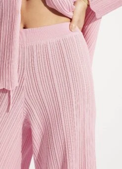 Crochet Knit Pant - Parfait Pink -Fashion Swimwear Store 55005 KN ParfaitPnk 7