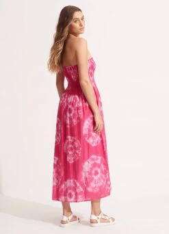 Tie Dye Maxi Skirt/Dress - Rose Pink -Fashion Swimwear Store 55025 SK RosePink 5