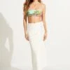 Crochet Wrap Skirt - White -Fashion Swimwear Store 55035 KN White 3