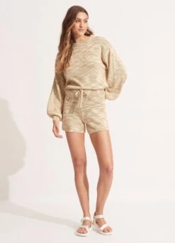 Marl Knit Jumper - Sand -Fashion Swimwear Store 55038 KN Sand 5