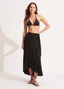 The Wrap Skirt - Black