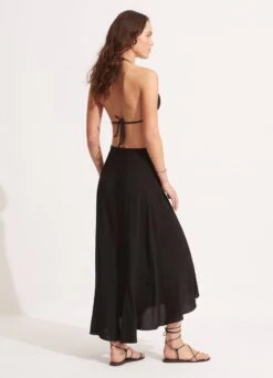 The Wrap Skirt - Black -Fashion Swimwear Store 55048 SK Black 7