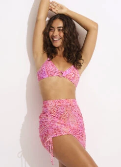 Sea Skin Mesh Skirt - Fuchsia Rose -Fashion Swimwear Store 55063 SK FuchsiaRos 8